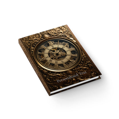 Book of Time Hardcover Notebook – Steampunk Clock Design Journal for Writing and Sketching