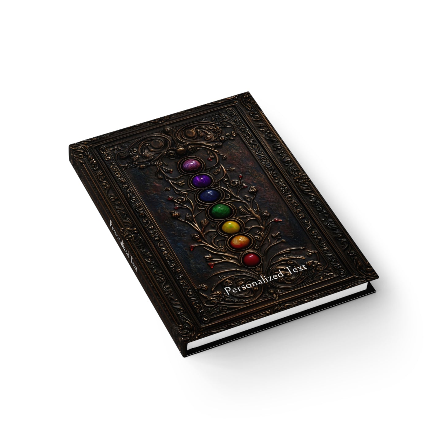 Chakra Stones Hardcover Notebook - Mystical Journal for Spiritual Writing