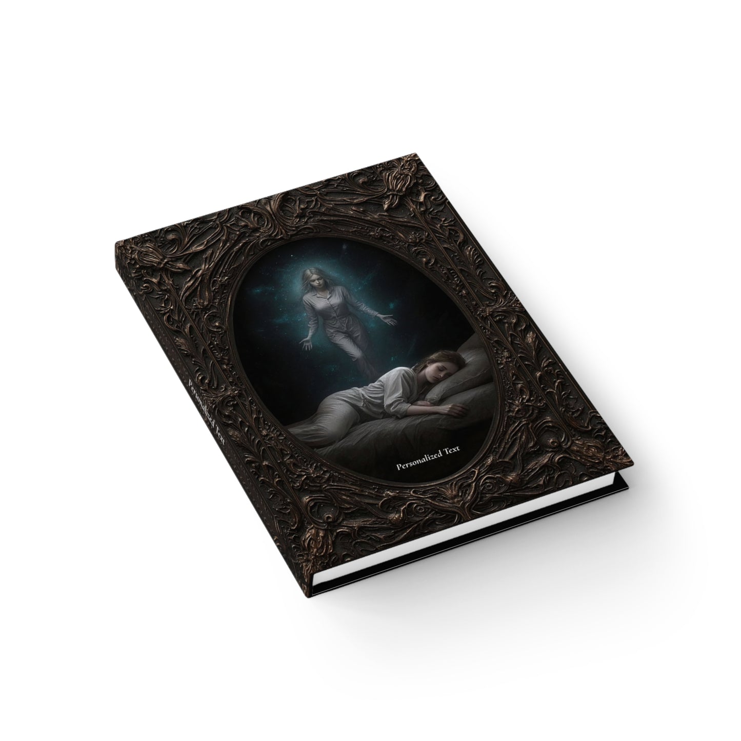 Astral Projection Gothic Journal - Vintage Spirit Guide Notebook with Optional Personalized Text