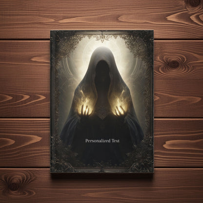 Mystic Flame Journal - Personalized Gothic Spellcaster Notebook