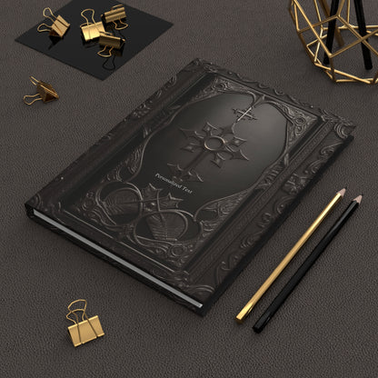 Gothic Cross Hardcover Notebook – Dark Elegant Journal for Writing and Sketching