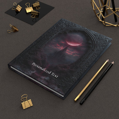 Gothic Vampire Castle Journal - Dark Fantasy Notebook with Optional Personalized Text
