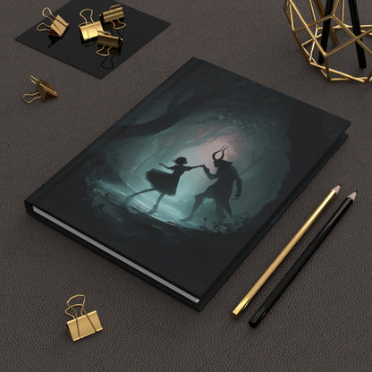 Dark Faun Forest Dance Journal – Gothic Fantasy Notebook with Optional Personalized Text