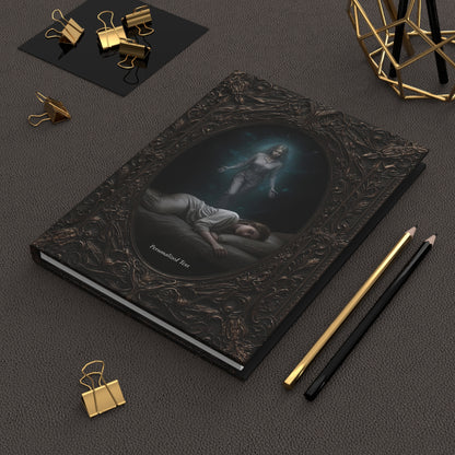 Astral Projection Gothic Journal - Vintage Spirit Guide Notebook with Optional Personalized Text