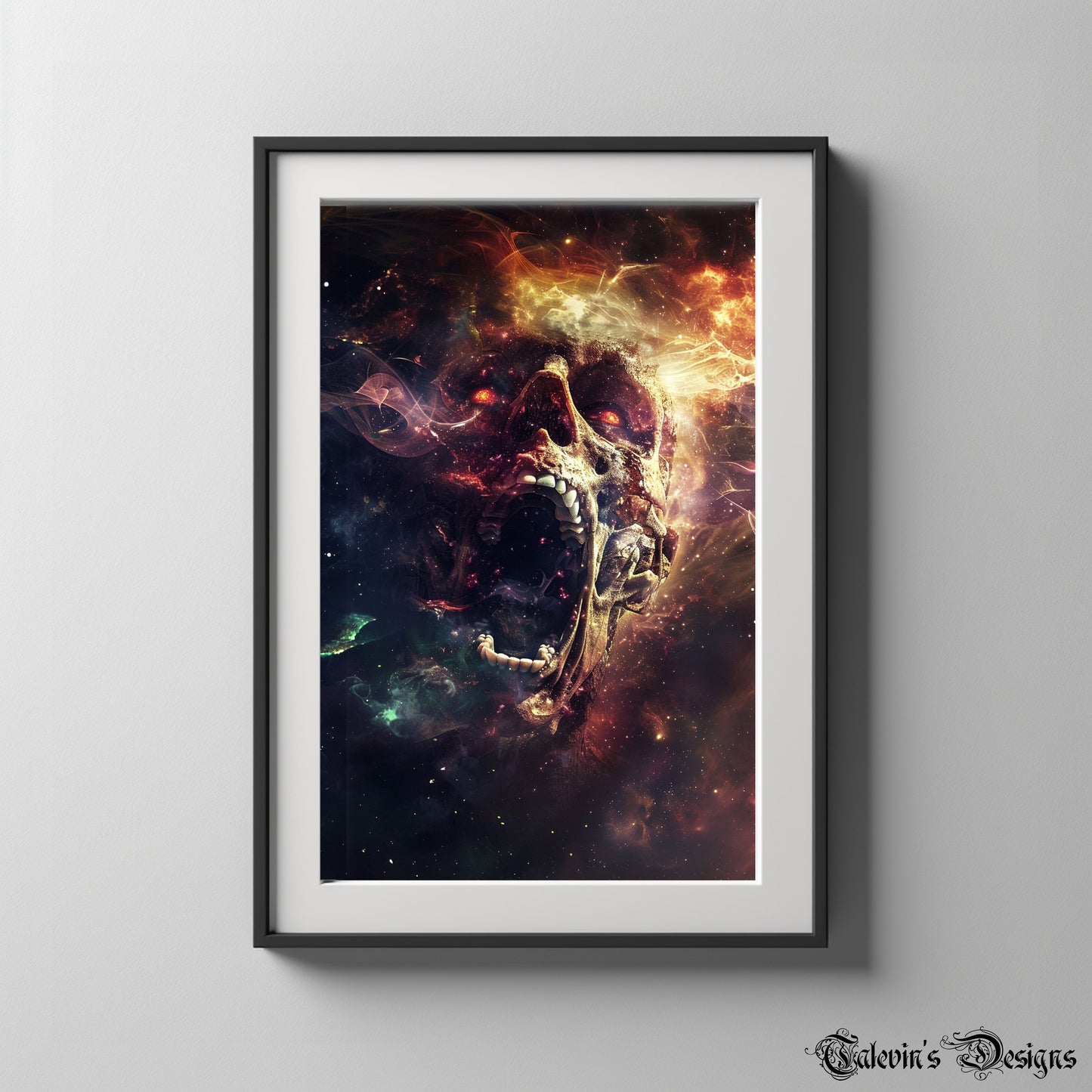 Cosmic Dread Digital Art Print – High-Resolution Dark Fantasy Artwork for Home Decor