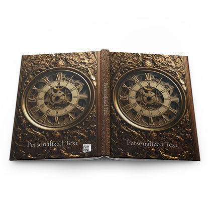 Book of Time Hardcover Notebook – Steampunk Clock Design Journal for Writing and Sketching