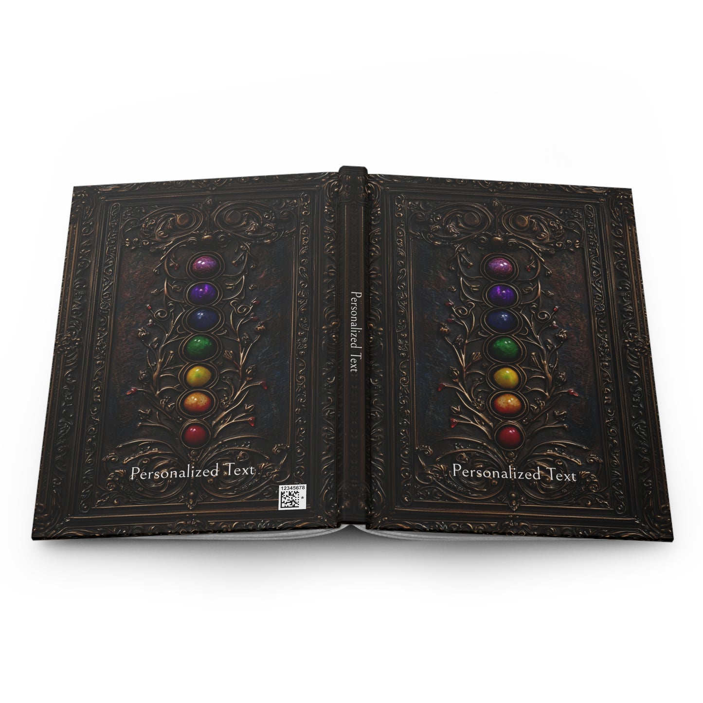 Chakra Stones Hardcover Notebook - Mystical Journal for Spiritual Writing