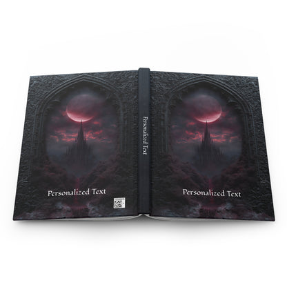 Gothic Vampire Castle Journal - Dark Fantasy Notebook with Optional Personalized Text