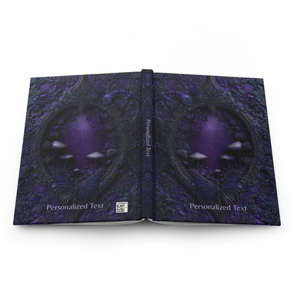 Enchanted Butterfly Forest Journal - Gothic Fantasy Notebook with Optional Personalized Text
