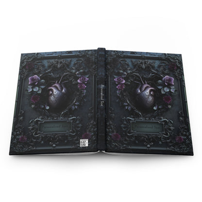Gothic Heart & Roses Journal - Dark Anatomical Notebook with Optional Personalized Text