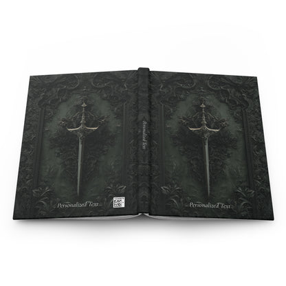 Gothic Sword Journal - Personalized Dark Fantasy Notebook for Writing & Sketching
