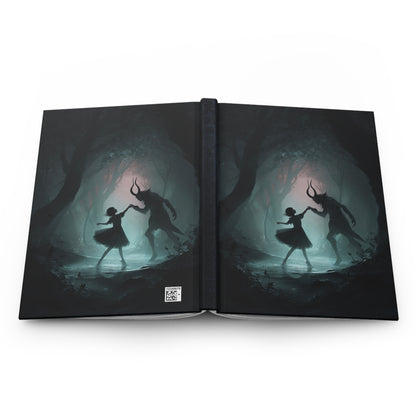 Dark Faun Forest Dance Journal – Gothic Fantasy Notebook with Optional Personalized Text