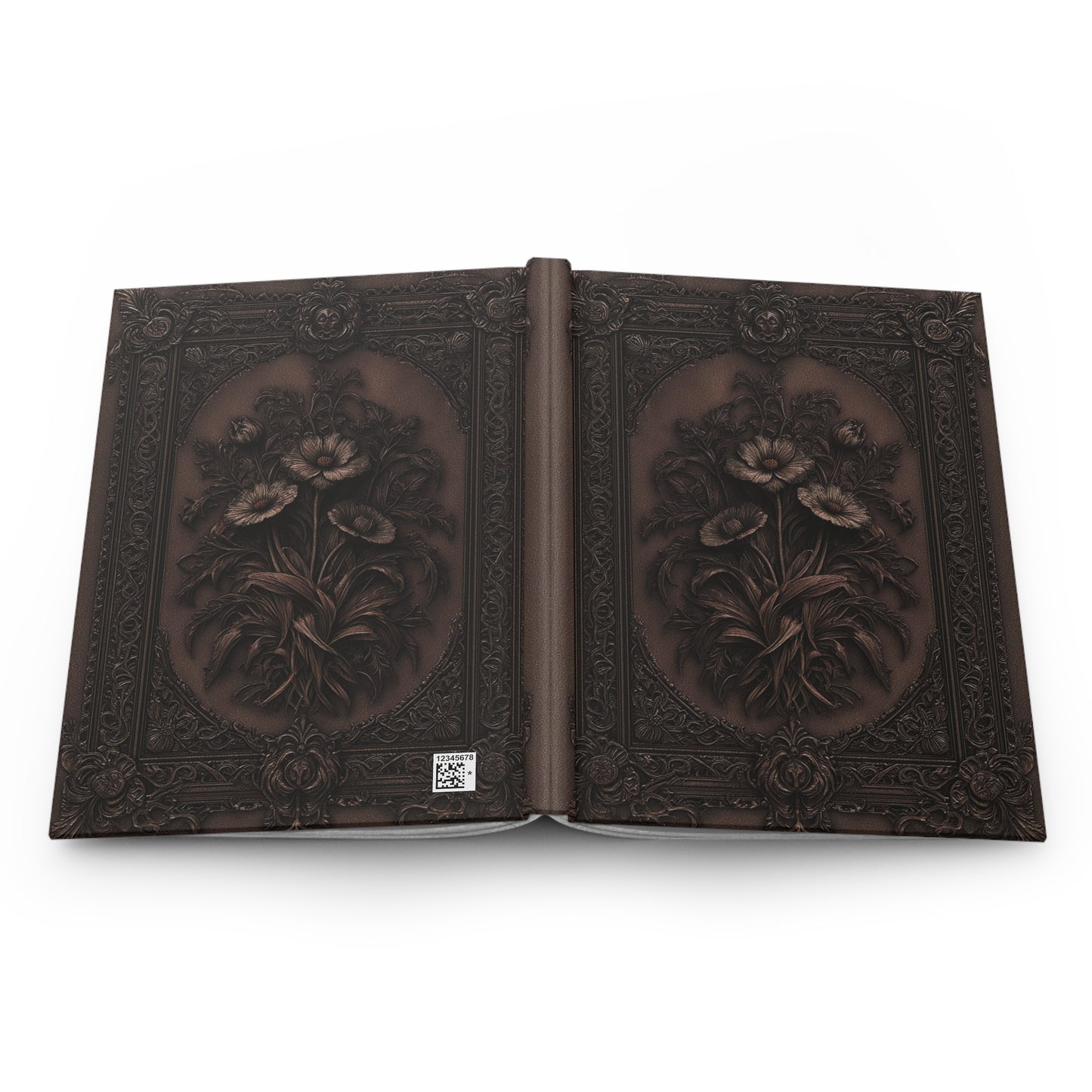 Gothic Floral Notebook – Antique Botanical Journal with Optional Personalized Text