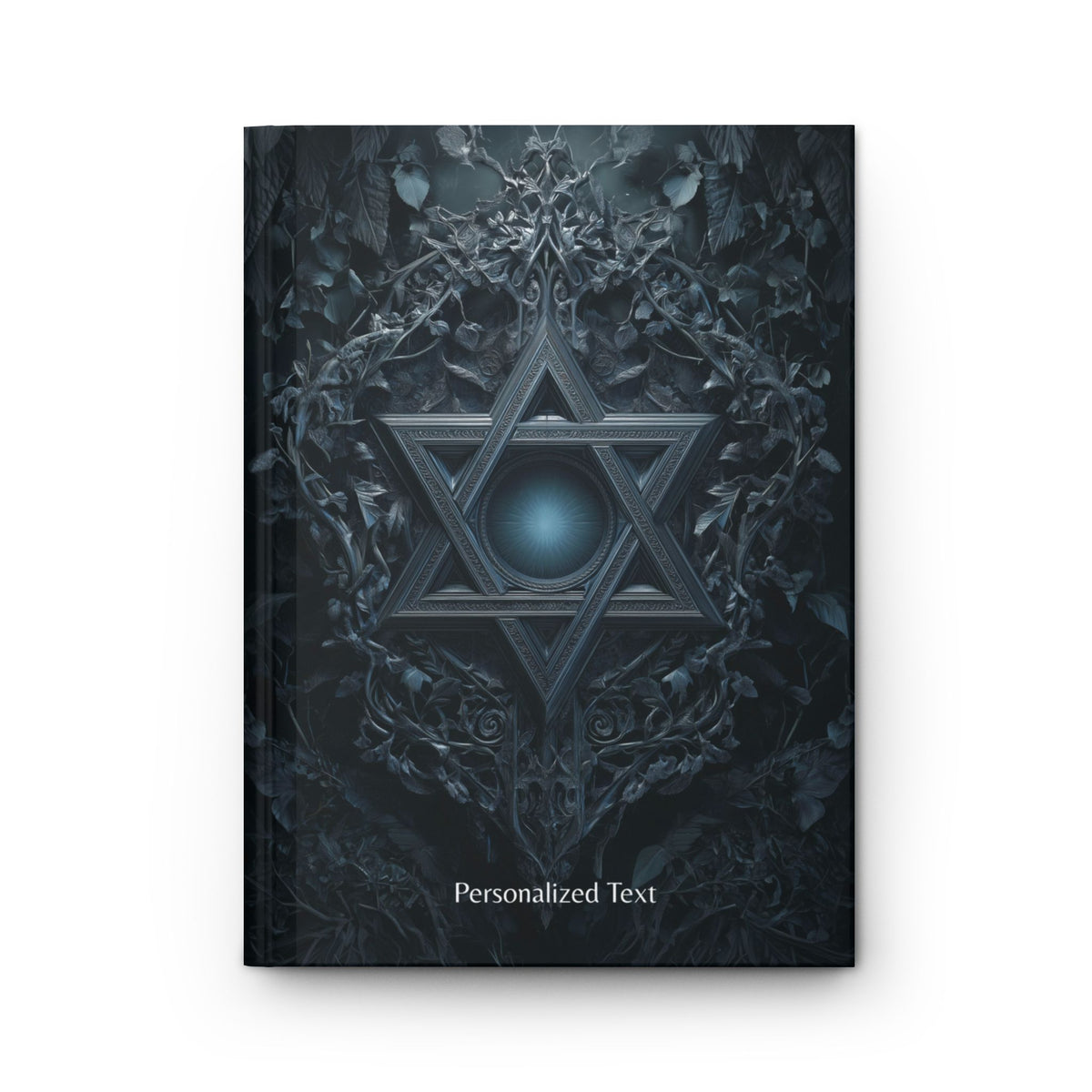 Gothic Star of David Journal, Gothic Mystical Notebook, Dark Esoteric Grimoire, Personalized Hardcover & Spiral Journal
