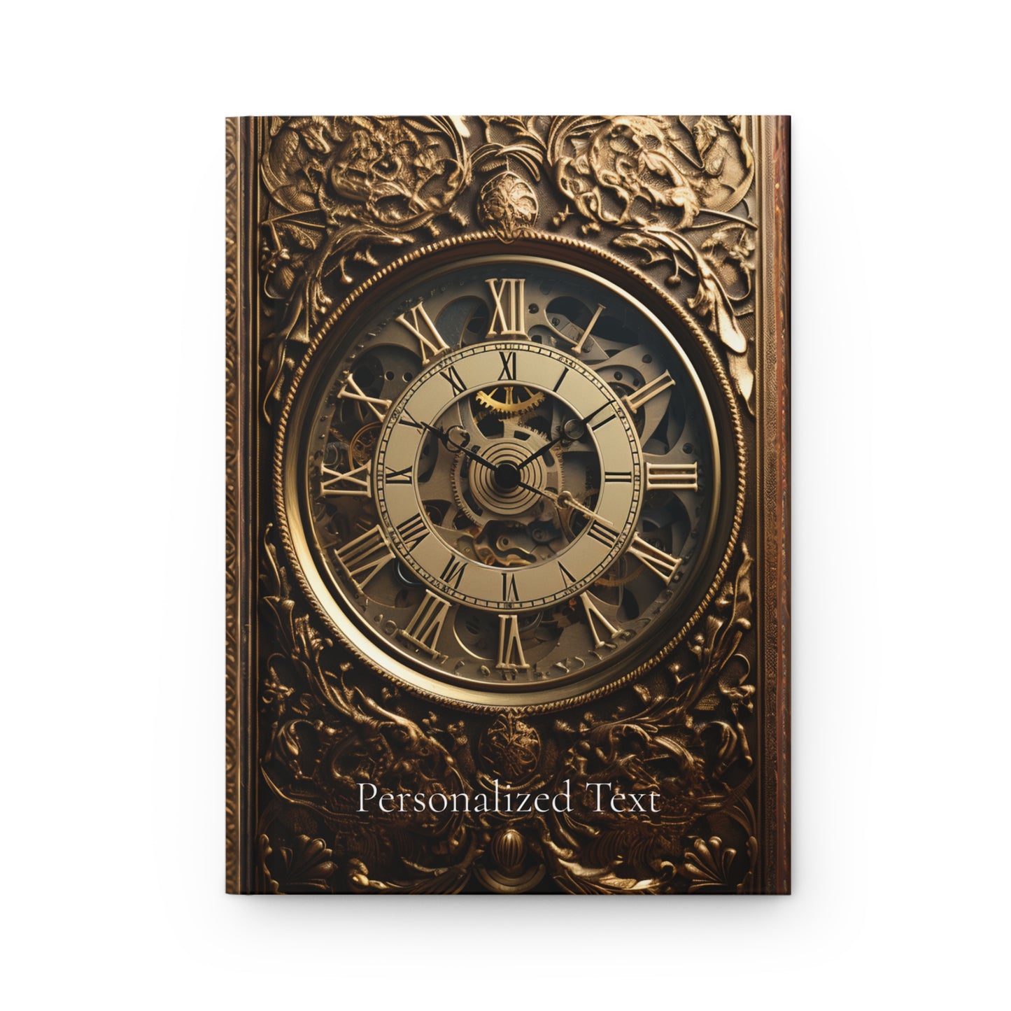 Book of Time Hardcover Notebook – Steampunk Clock Design Journal for Writing and Sketching