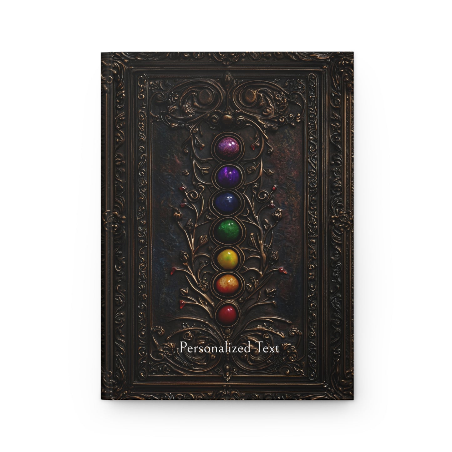 Chakra Stones Hardcover Notebook - Mystical Journal for Spiritual Writing