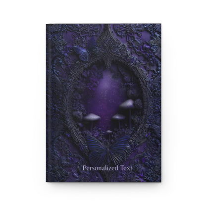 Enchanted Butterfly Forest Journal - Gothic Fantasy Notebook with Optional Personalized Text