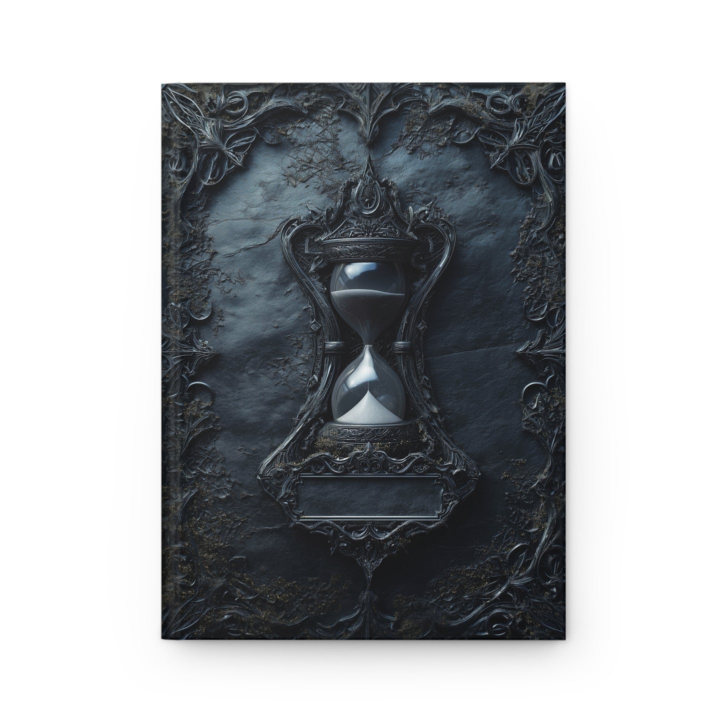 Gothic Hourglass Journal - Dark Timekeeper Notebook with Optional Personalized Text