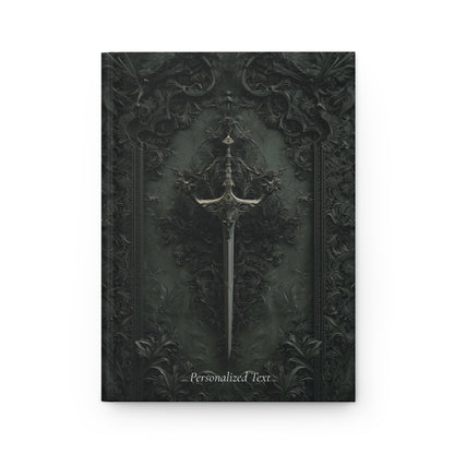 Gothic Sword Journal - Personalized Dark Fantasy Notebook for Writing & Sketching
