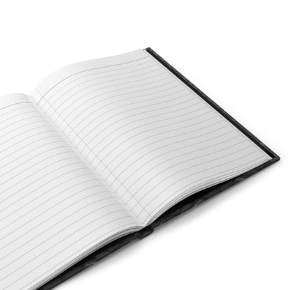 Gothic Spiderweb Journal – Dark Aesthetic Notebook with Ornate Black Web Design & Optional Personalized Text