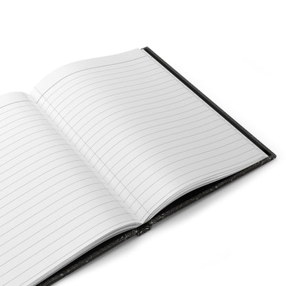 Black Pentagram Gothic Journal - Witchcraft Notebook with Optional Personalized Text