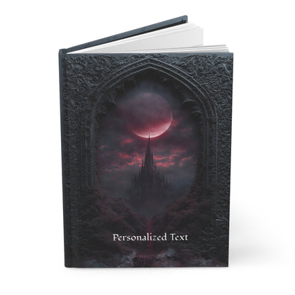 Gothic Vampire Castle Journal - Dark Fantasy Notebook with Optional Personalized Text