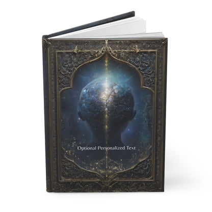 Cosmic Mind Gothic Journal - Astral Fantasy Notebook with Optional Personalized Text
