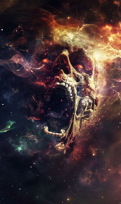 Cosmic Dread Digital Art Print – High-Resolution Dark Fantasy Artwork for Home Decor