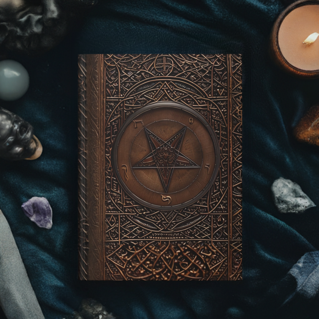 Baphomet Hardcover Notebook – Occult Magick Journal for Spell Book of Shadows