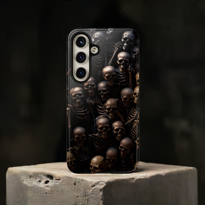 Skeletal Grave Phone Case – Halloween Horror Skeleton Design for iPhone, Samsung Galaxy, and Google Pixel Devices