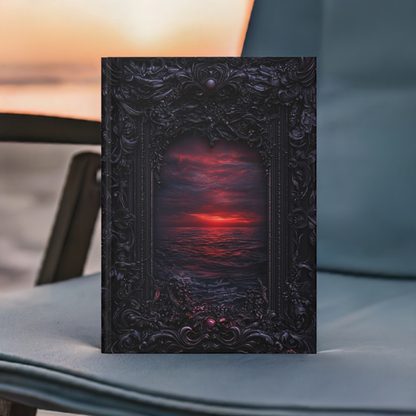 Gothic Sunset Ocean Hardcover Journal