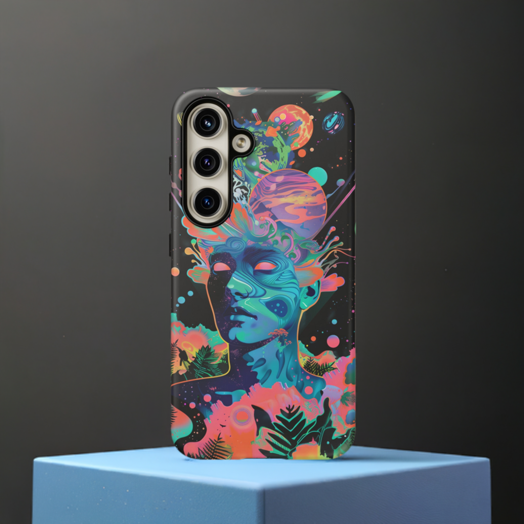 Open Your Mind Phone Case – Psychedelic Dream Pastel Design for iPhone, Samsung Galaxy, and Google Pixel Devices