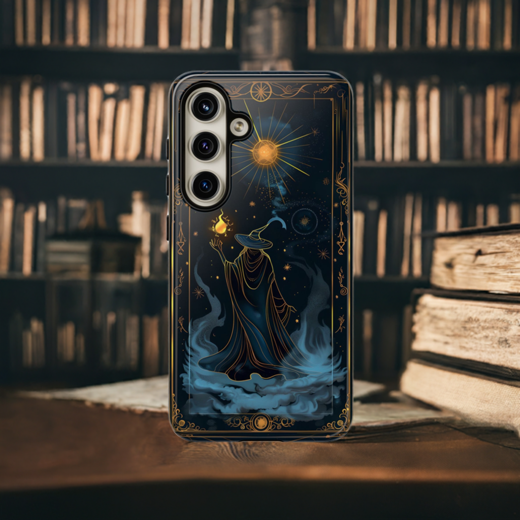 Enchanted Wizard Spellcaster Galaxy Phone Case - Mystical Wizardry Art For iPhone, Samsung Galaxy, and Google Pixel Devices