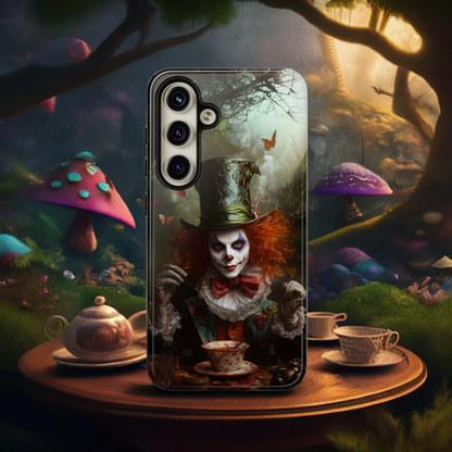 Mad Hatter Gothic Fantasy Phone Case - Dark Wonderland Design for iPhone, Samsung Galaxy, and Google Pixel Devices