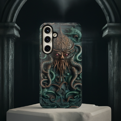 Nameless Dread Tough Phone Case – Lovecraftian Tentacle Horror Design for iPhone, Samsung Galaxy, and Google Pixel Devices