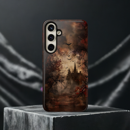 Gothic Castle Phone Case - Spooky Halloween Design for iPhone, Samsung Galaxy, Google Pixel Devices