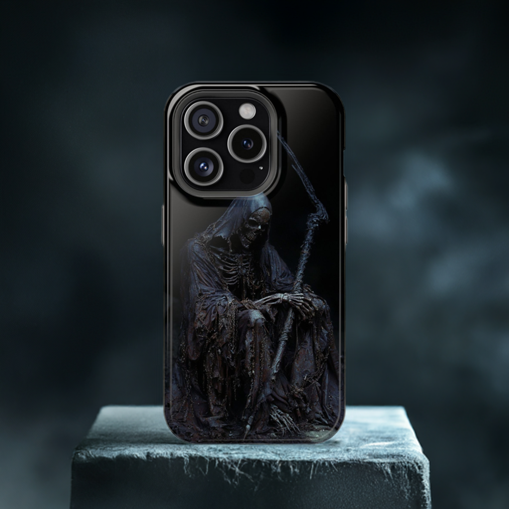 Dark Reaper Phone Case - Gothic Grim Reaper Art for iPhone, Samsung Galaxy, and Google Pixel Devices