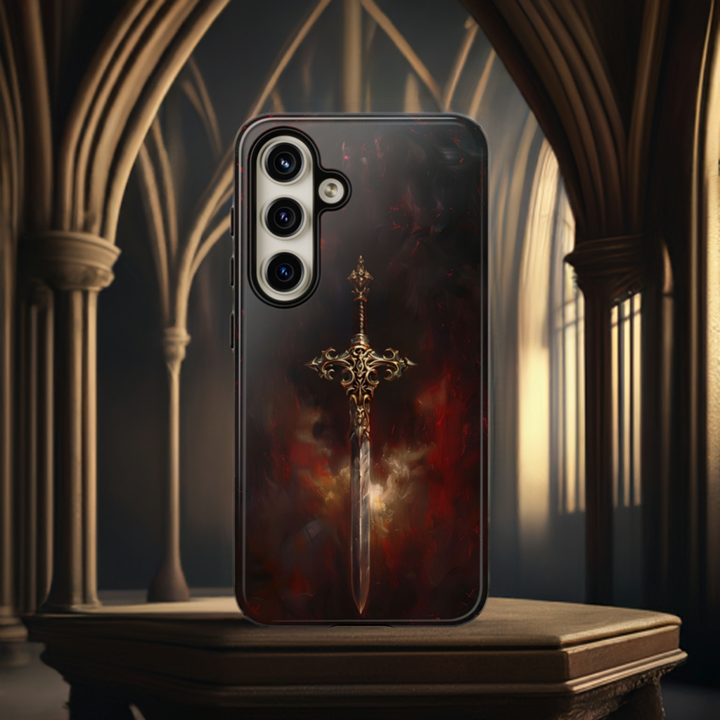 Epic Sword of Legends Phone Case - Dark Fantasy Art for iPhone, Samsung Galaxy, and Google Pixel Devices