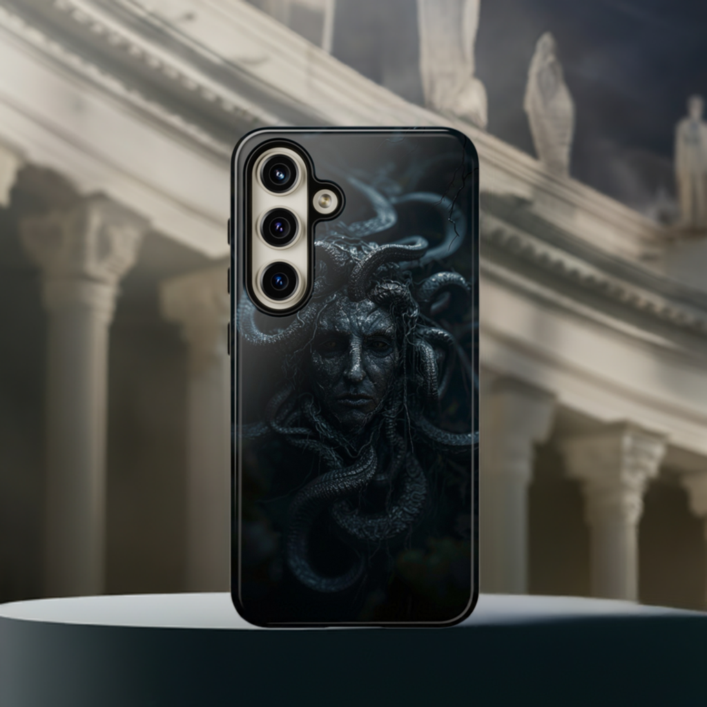 Medusa's Gaze Phone Case - Dark Mythological Design for iPhone and Samsung Galaxy Devices