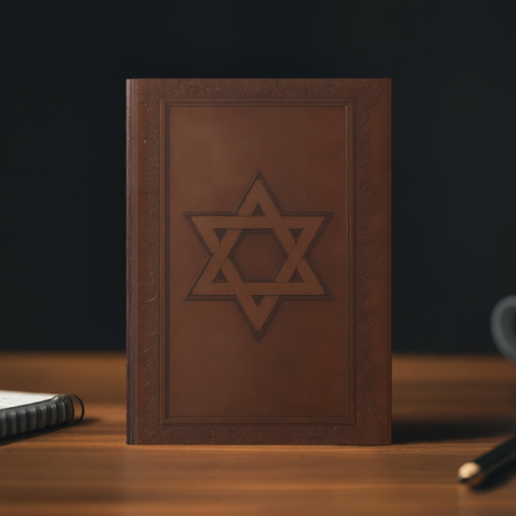 Star of David Hardcover Notebook – Elegant Journal for Jewish Heritage and Spiritual Writing