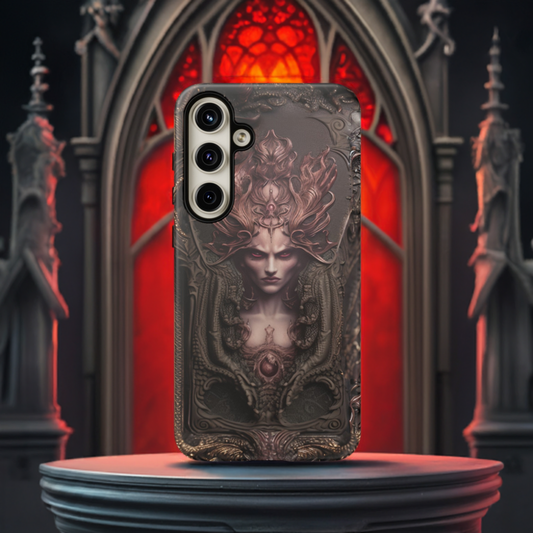 Dark Lilith Phone Case – Horned Hell Horror Design for iPhone, Samsung Galaxy, and Google Pixel Devices