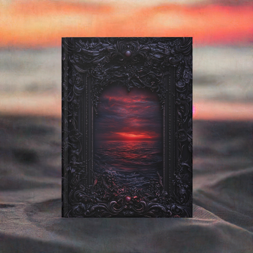 Gothic Sunset Ocean Hardcover Journal