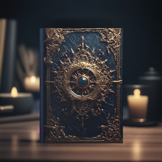 Blue Gothic Hardcover Notebook – Mystical Journal for Witchcraft and Occult Magic