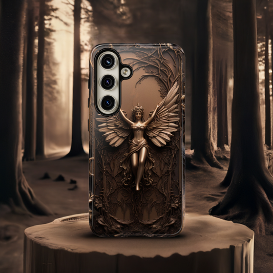 The Bronze Fairy Phone Case – Fantasy Faery Design for iPhone, Samsung Galaxy, and Google Pixel Devices