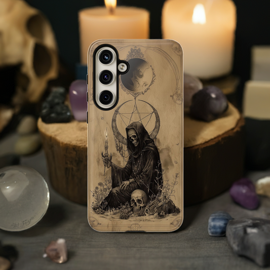 Gothic Reaper Phone Case - Dark Aesthetic Art for iPhone, Samsung, Google Pixel