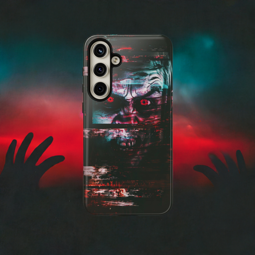 Analog Nightmare Phone Case – Creepy Horror Design for iPhone, Samsung Galaxy, and Google Pixel Devices