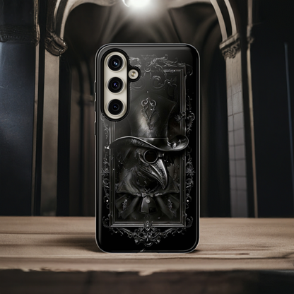 Gothic Plague Doctor Phone Case - Mysterious and Dark Design for iPhone, Samsung Galaxy, and Google Pixel Devices