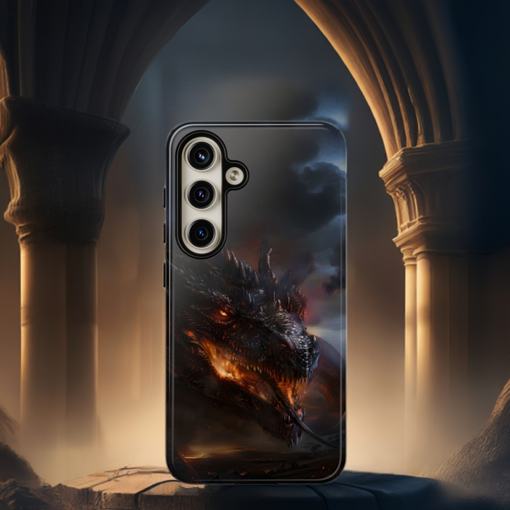 Fiery Dragon Phone Case - Epic Fantasy Art for iPhone, Samsung Galaxy, and Google Pixel Devices