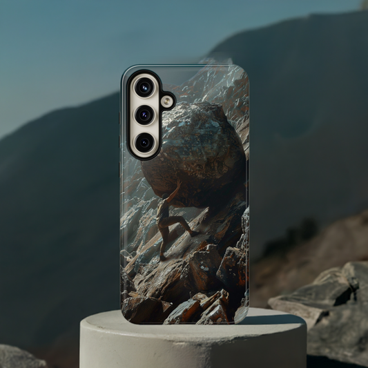 Sisyphus Phone Case – Mythological Art Design for iPhone, Samsung Galaxy, and Google Pixel Devices