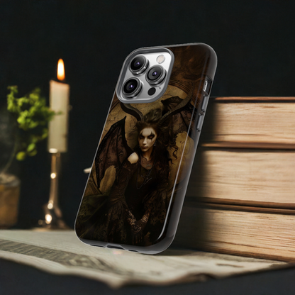 Demon Lilith Gothic Phone Case for iPhone, Samsung Galaxy, Google Pixel - Dark Fantasy Art